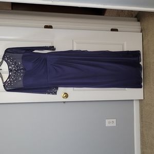 Formal evening wear or mother of the bride dress. Alex brand. Size 8. Blue/Gray